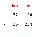 Subtraction of Length