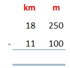 Subtraction of Length