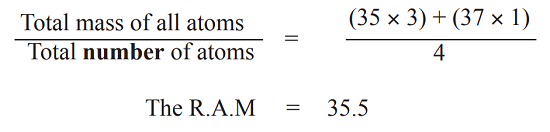 Relative Atomic Mass - Chemistry Form Two